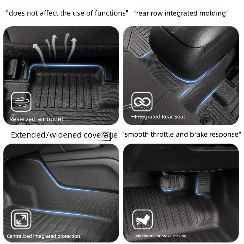 TPE Floor Mats For FORD Mustang 2 door Coupe Convertible 2015-2025 LHD ICEV full coverage accessories - view 4