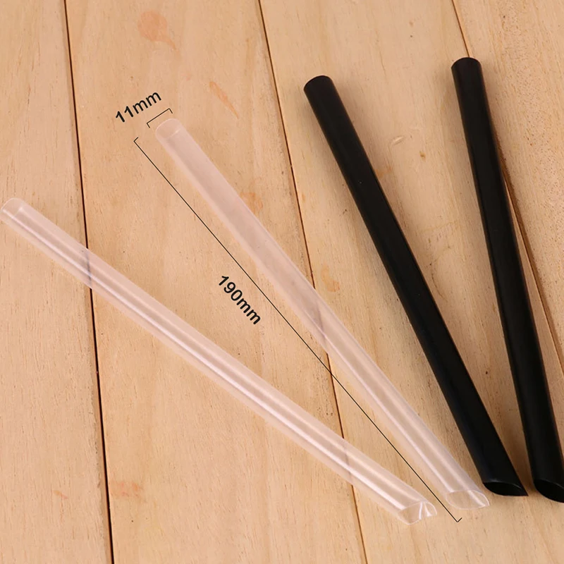 100pcs 7.5inch Big Milkshake Straws Bubble Boba Milk Tea Plastic Thick Straws Smoothie Cold Drinking Drinkware Bar Accessories