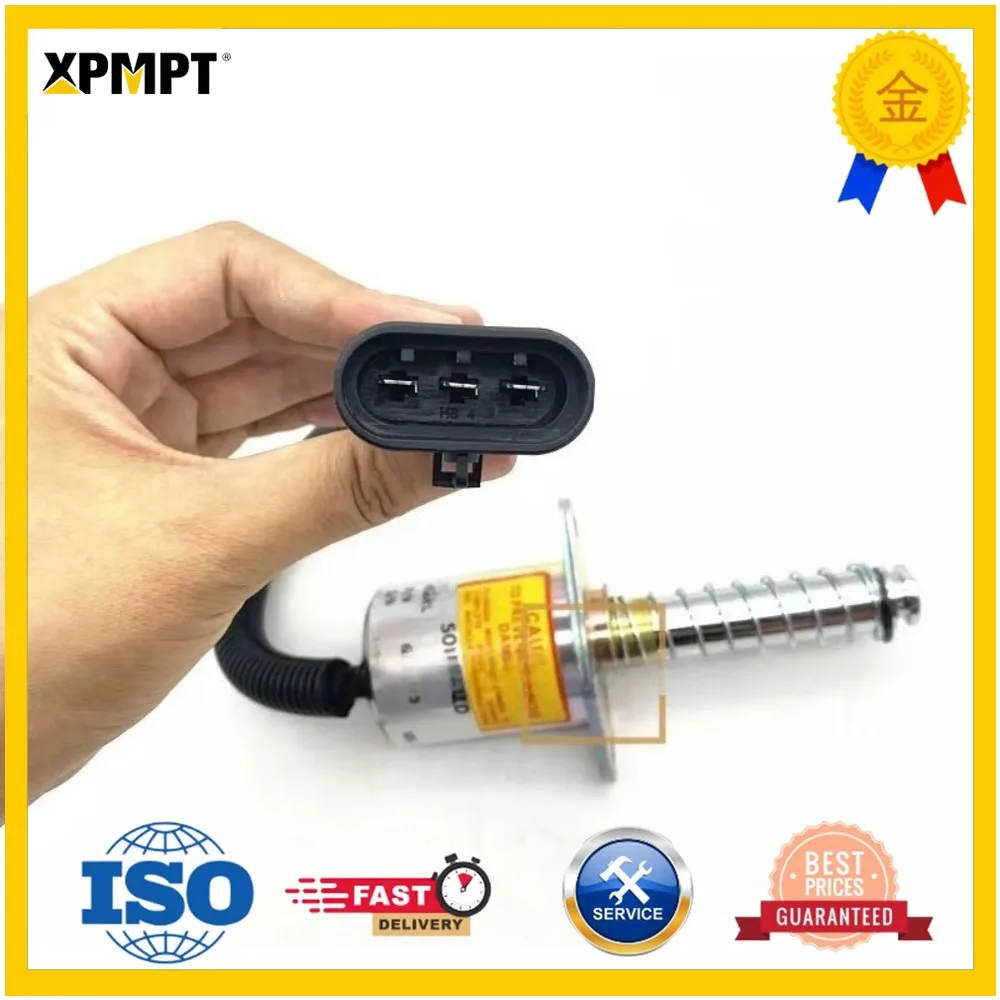 For Bobcat Loader S150/S160 Flameout Solenoid Valve Oil Cut-Off Valve 6681513 6690563 for Heavy Equipment accessories