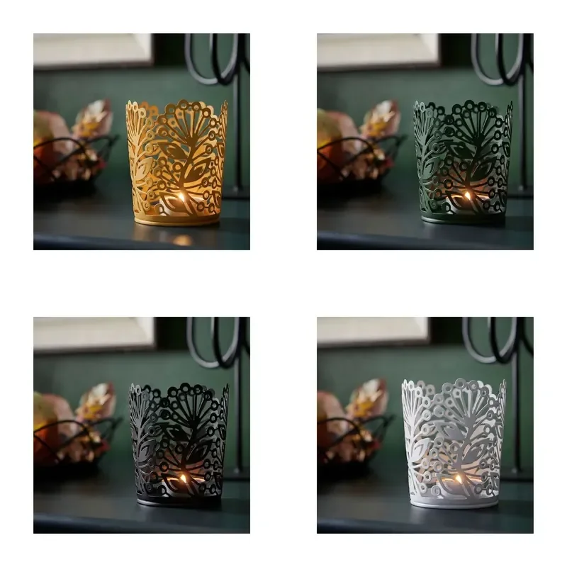 Stylish New Design Metal Candle Holder Modern Custom Table Decoration for Family Wedding