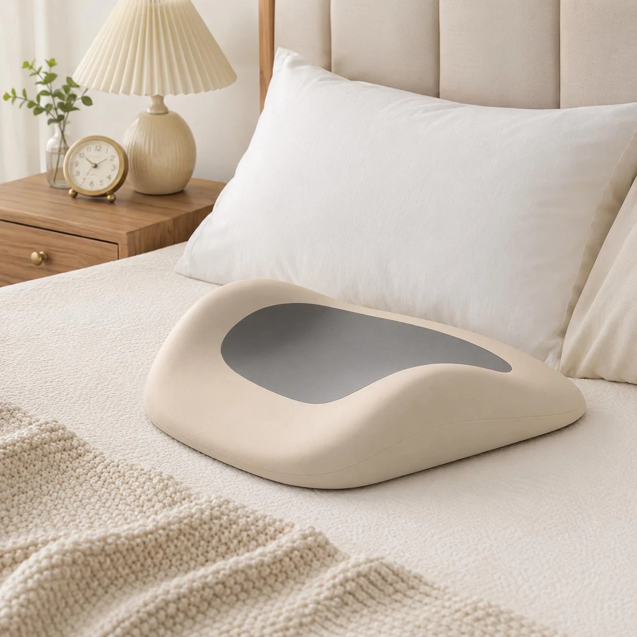 Lumbar Support Pillow Bed Waist Cushion Back Pain Relief Spine Support Sleeping Backrest Pillow For Side Back Sleepers