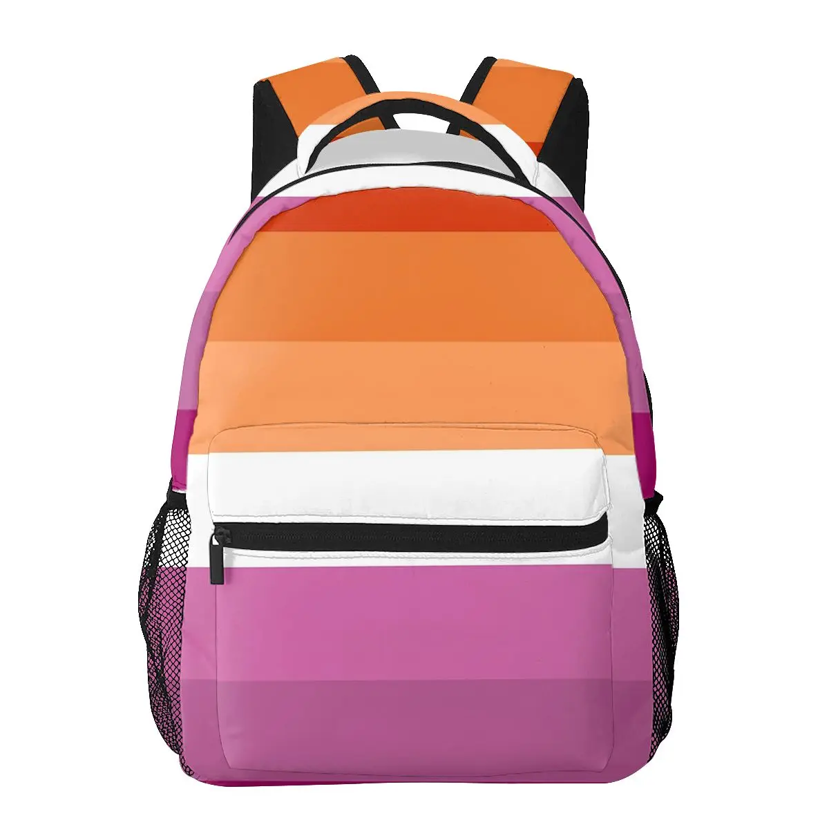 Orgulho lésbico Flag Shoulder Bag, Magenta Lines, Bandeira Butch Mochilas, Mochilas escolares, Bookbag para meninos e meninas, Estudantes Rucksack