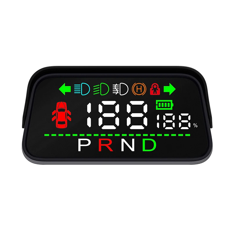 Picture 7: Bluetooth Smart HUD Head Up Display For Tesla Model 3 Model Y HD GPS Speedometer Hidden Air Code Meter Original Car Data Sync