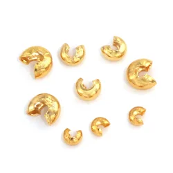 50pcs Stainless Steel C Shape Round Crimp Cover Dia 3 4 5mm Locate Spacer Bead End Beads DIY Jewelry Making Findings Components