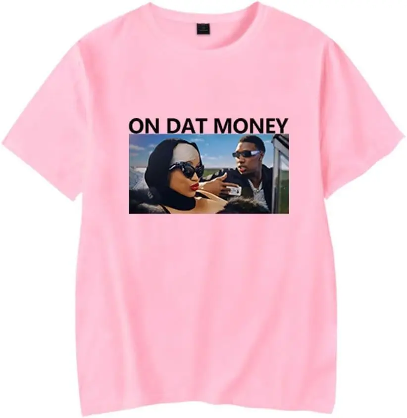 Rob49 On Dat Money T-Shirt Hip Hop Crewneck Fashion Short Sleeve Casual Tee Shirt Unique Tops Tees