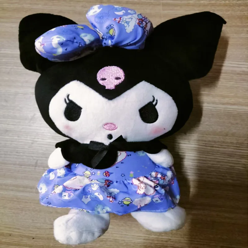 2025 @ * 25cm sanrio morango kuromi travesseiro brinquedo de pelúcia meninas macio brinquedos de pelúcia morango melodia boneca presente