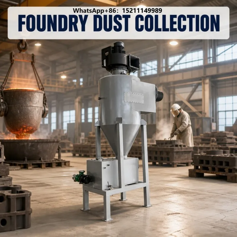 Industrial Wet Cyclone Separator High Efficiency Dust Removal Air Pollution Control Stainless Steel Twin Cyclone Dust Collector