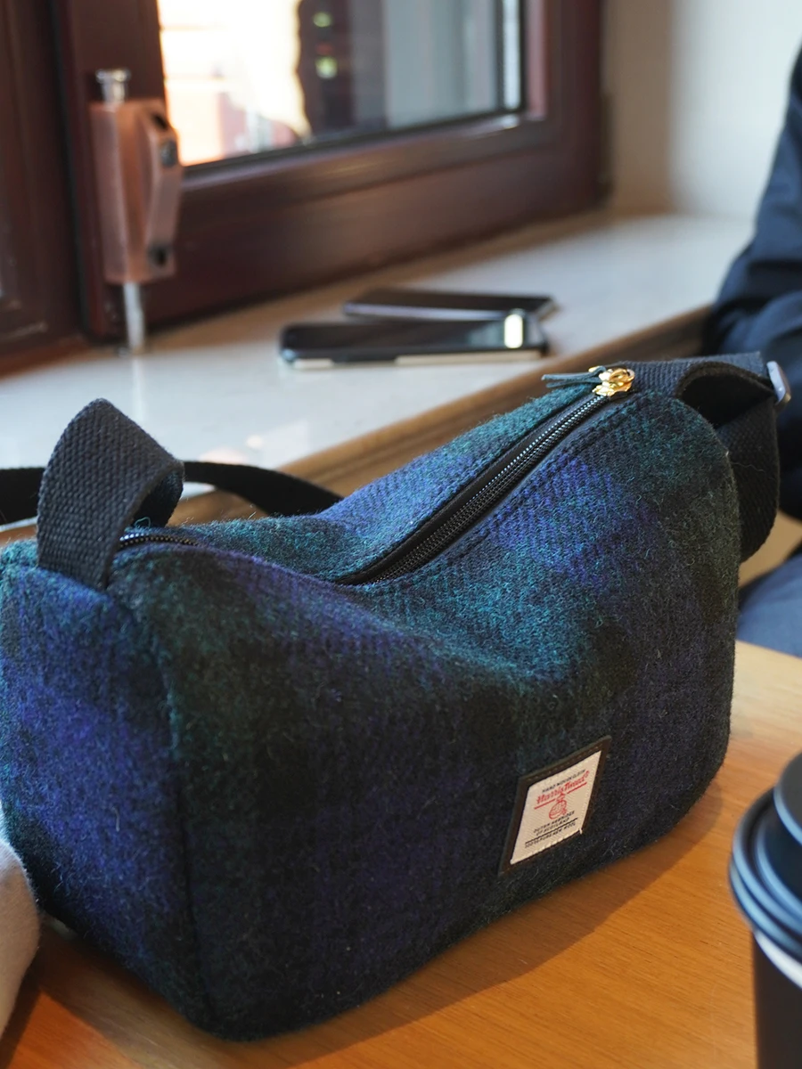 

Large Capaci Sports Casual Commuter Women's Tote Bag Harris Toast Bag Pillow Crossbody Bag Vintage Artistic Sle