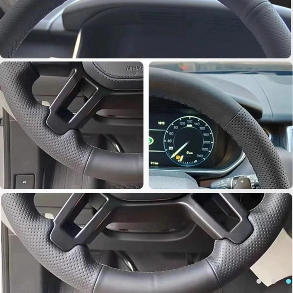 BYD Leather Hand-Stitched Steering Wheel Cover - Image 3