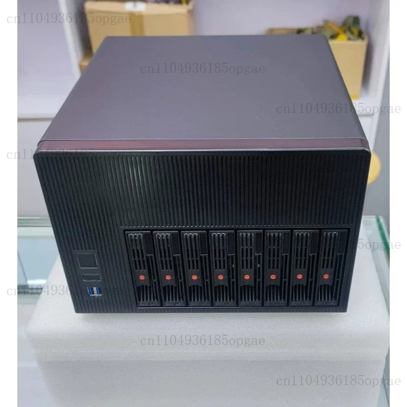 Tooless 8Bays NAS Chassis 8 HDD Bays Hotswap case Support M-ATX Motherboard With   2x9025MM Fans
