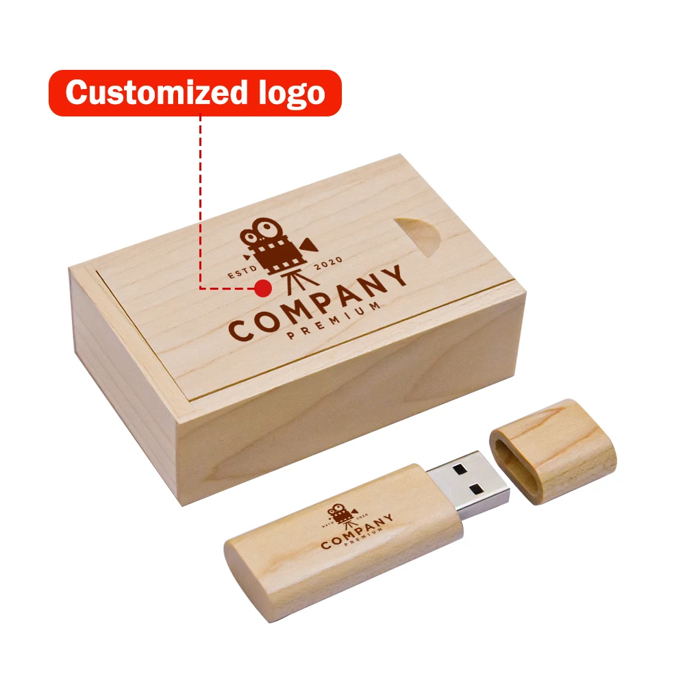 30개 묶음 무료 맞춤 로고 USB2.0 플래시 드라이브 128GB 메모리 스틱 64GB 호두나무 고속 펜 드라이브 32GB 창의적인 선물 U 디스크