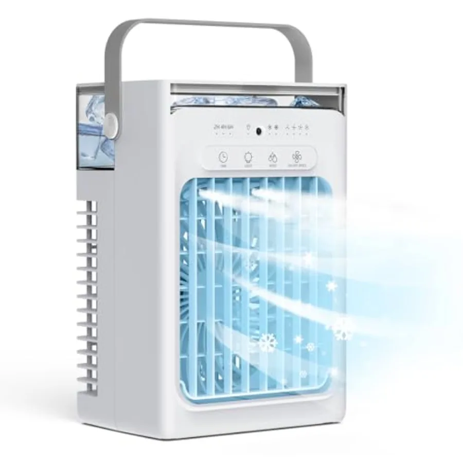 

Portable Air Conditioners, 3-in-1 Portable AC Unit, Personal Mini Air Conditioner With 1000ml Water Tank, 2/4/6H Timer, USB Cha