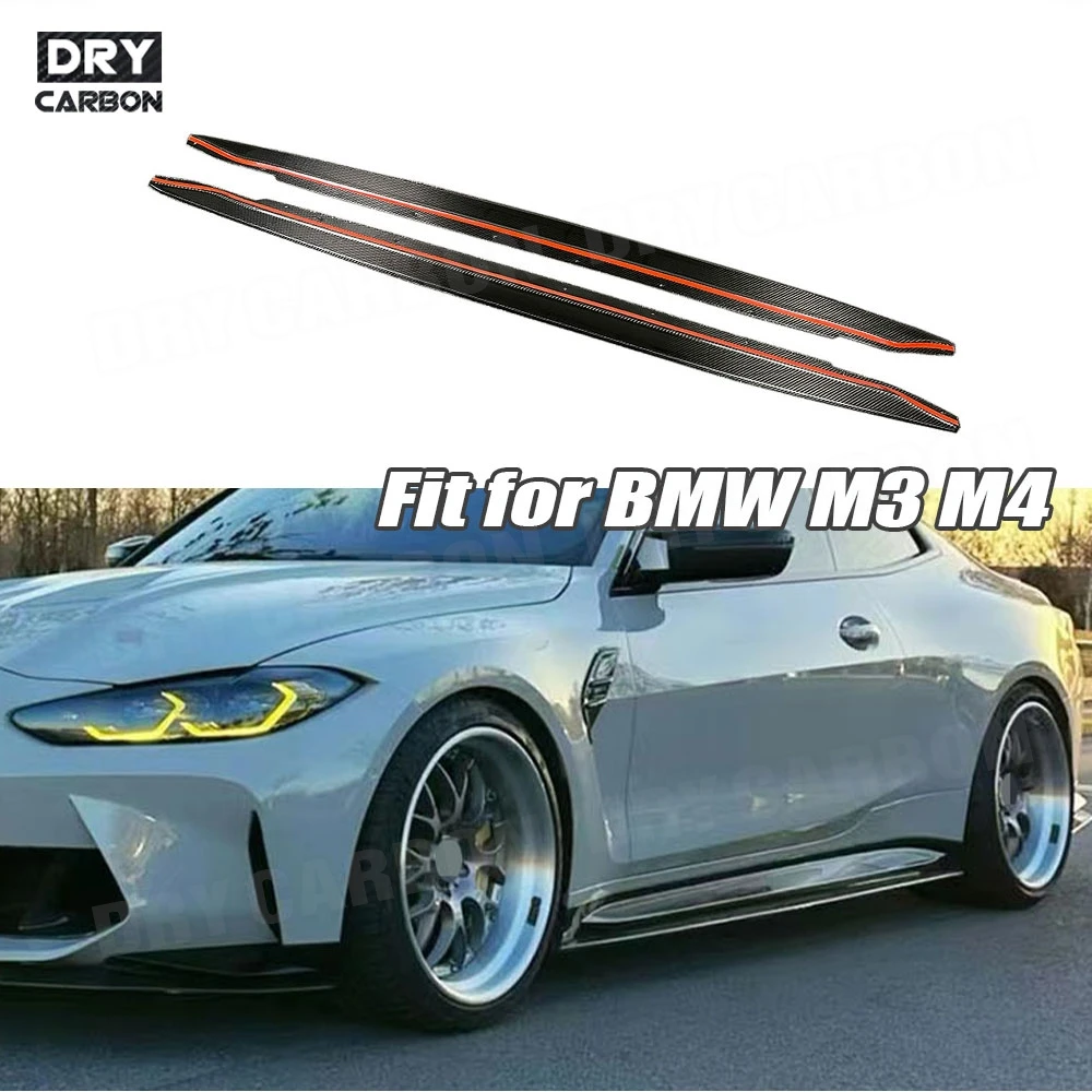 

Dry Carbon Fiber Diffuser Side Skirt Bumper Lip Splitter R Style Auto Tuning for BMW G80 M3 G82 G83 M4 2021-2024