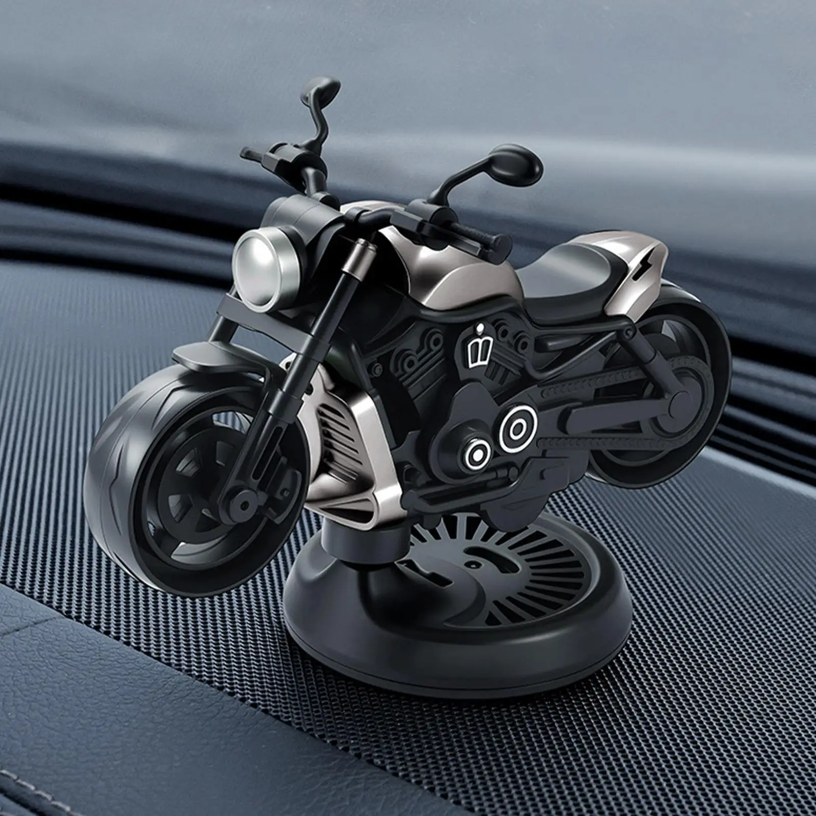 

Car Scent Rotating Fragrance Diffuser Motorcycle Shape Car Odor Eliminator For Men Women Truck SUV Interior Dashboard Vehicle