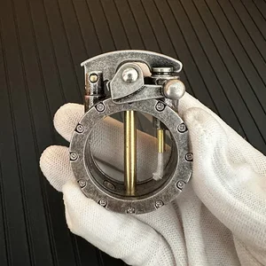 ريترو شفاف خزان زيت معدني الروك الكيروسين ولاعة ، ولاعة صادمة للرياح ، هدايا شخصية ، مجموعة رجالية ، جديد أعلى 10 مبيعات ولاعة سجائر عتيقة - رقم 9