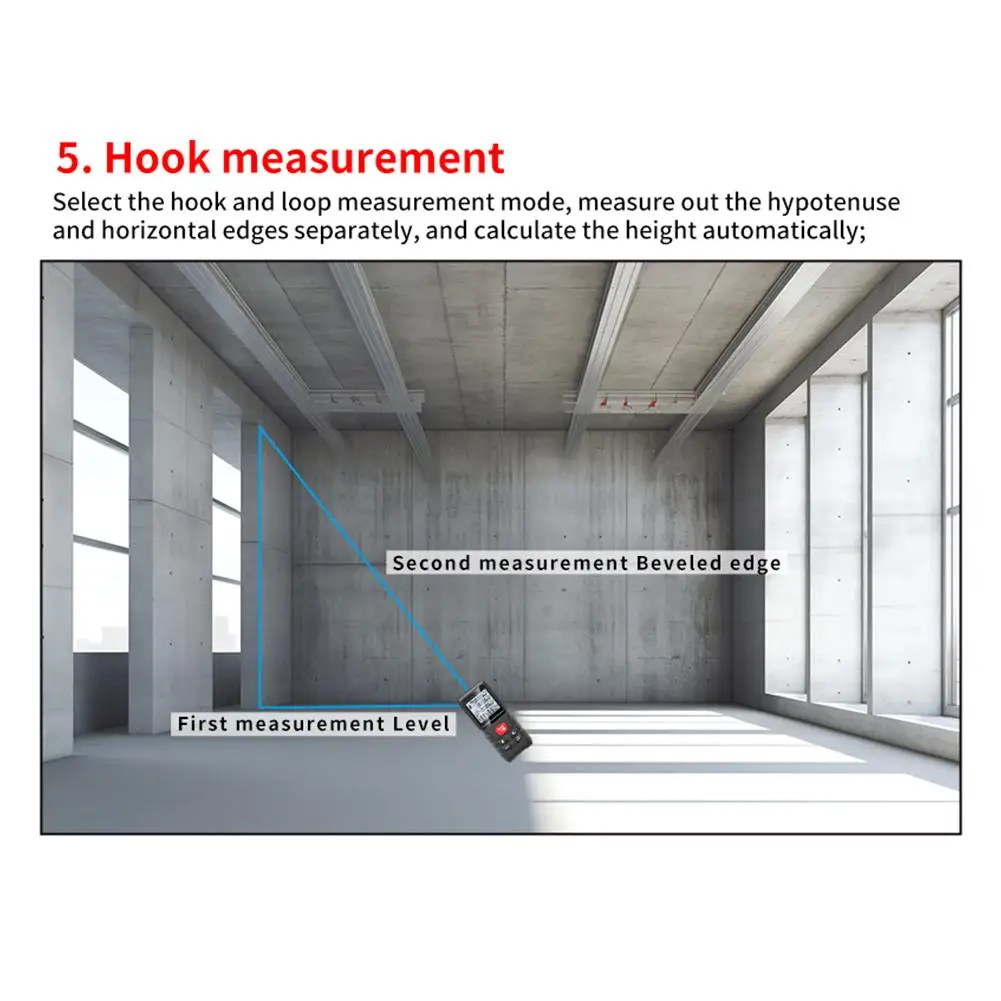 New High Quality Laser Tape Measure 50M/70M/100M/120M Laser Distance Meter Rangefinder Multidunctional Electronic Ruler Tool