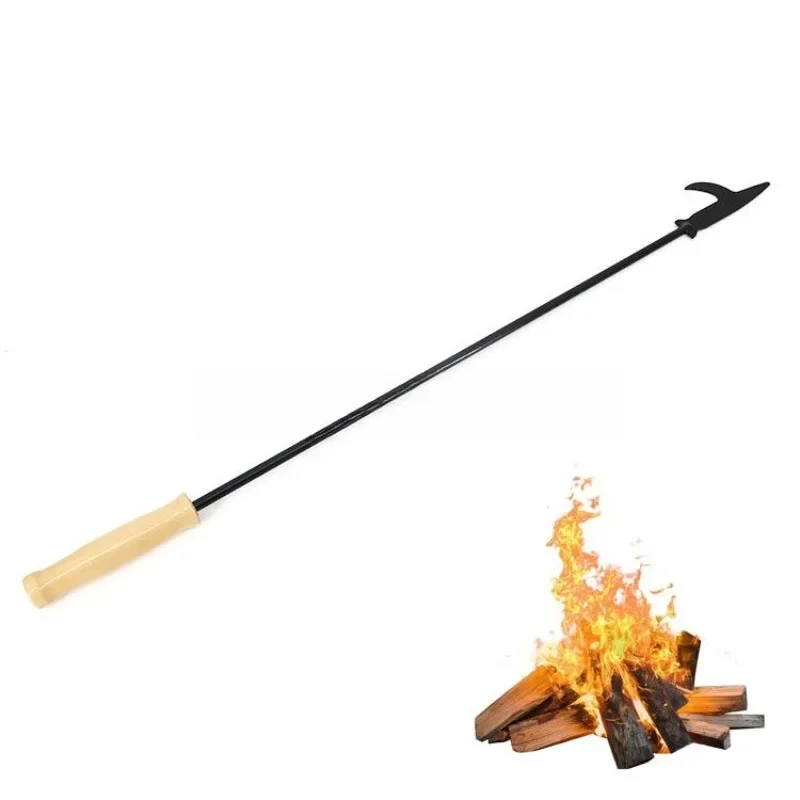 80 cm Stahl Feuer Haken Tragbare Lagerfeuer Poker Stick für Kamin Outdoor BBQ Holzofen Camping Zubehör Werkzeug