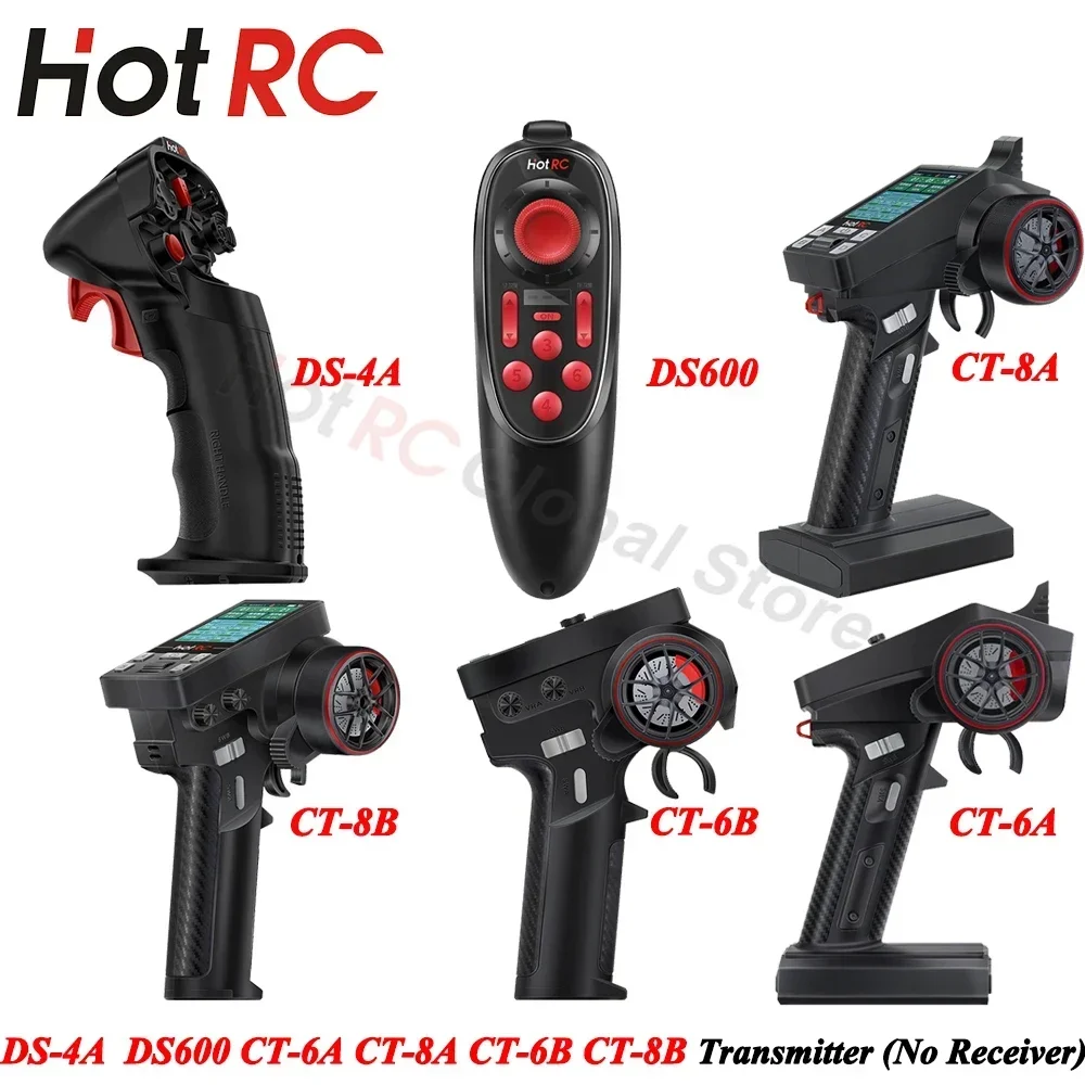 HOTRC DS-4A DS600 CT-8A CT-6B CT-8B 4CH 6CH 8CH 4/6/8 Channel Single Transmitter Remote Control for RC Model Car Boat Ship Tank