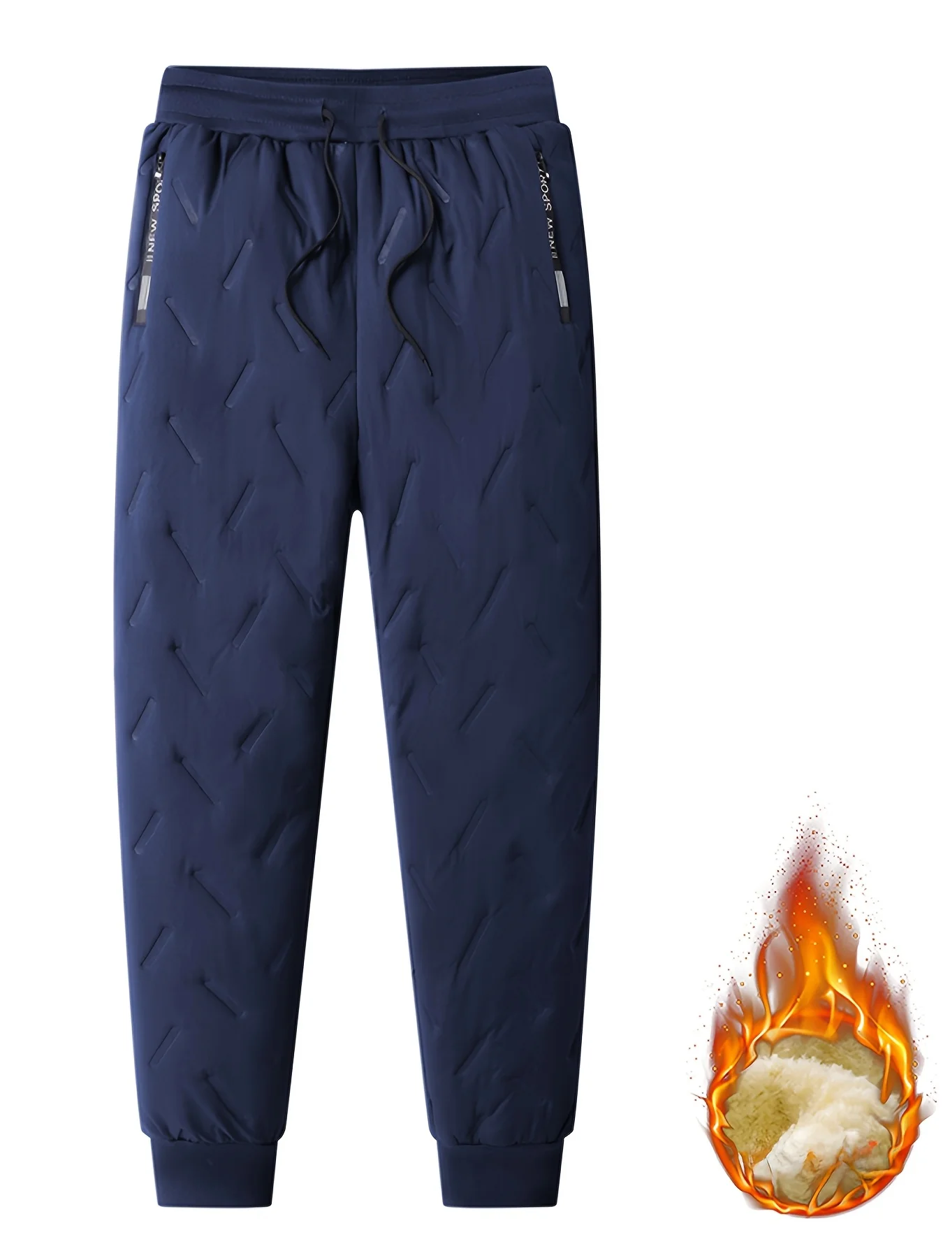 Winter-Baumwollhosen für Herren mit Samt, Sonderangebot für Herren, lockere Hosen für gemütliches Laufen, Ultraschall-Design, Kleidungsaktion – Detail 11
