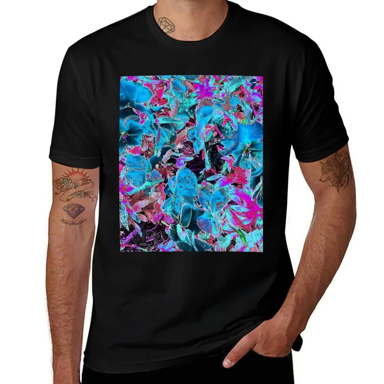 

Abstract Colorful Flipped Flowers 17 T-Shirt tops gifts for boyfriend sublime compression shirt men