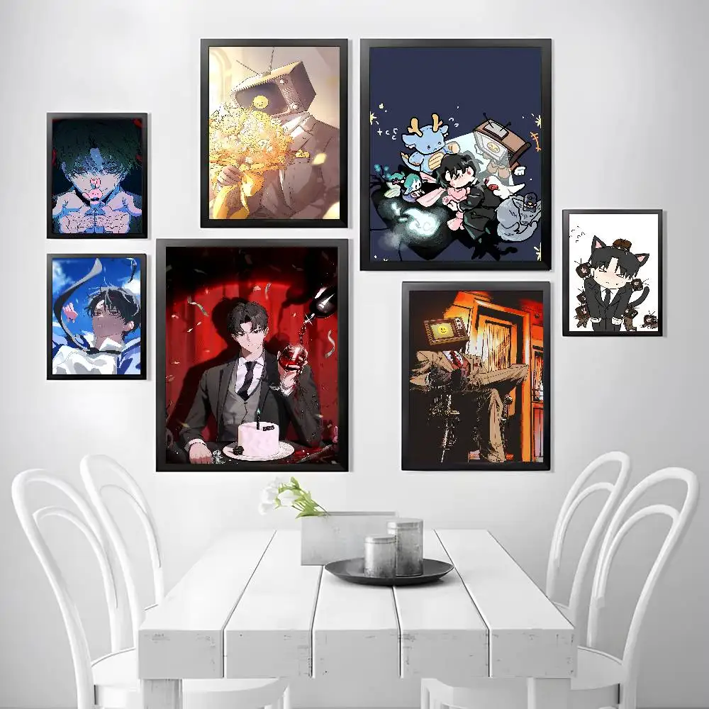 K-Kim S-Soleum Novel GSGW Frameless Canvas Painting Decorative Art Printing Poster Home Living Room Bedroom Decoration Painting