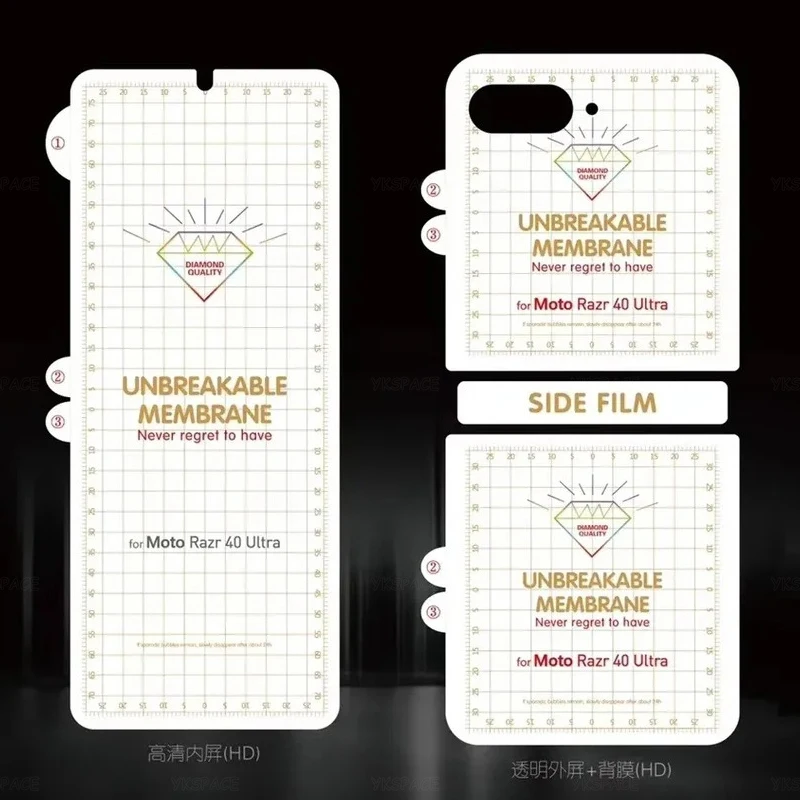 

Matte Frosted HD Clear Soft Hydrogel Film For Motorola Moto Razr 60 50 40 Ultra Plus 2025 2024 2023 2022 Soft Screen Protector