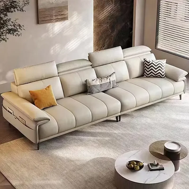 Source Factory's luxurious and comfortable wooden combination sofa set elevates your living room to the center of your home