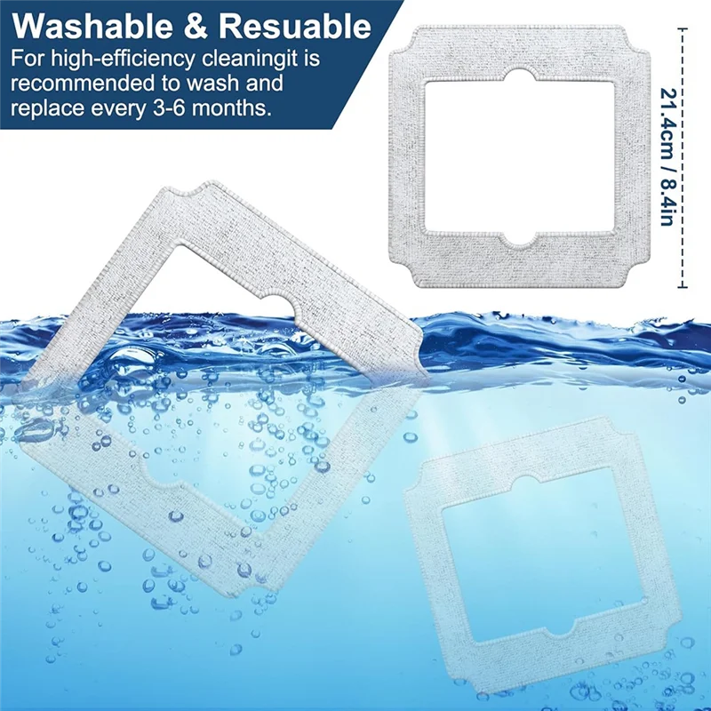 Promocja! 6 szt. Nakładki czyszczące do ECOVACS WINBOT Mini robot do czyszczenia okien, ściereczka do czyszczenia robota ECOVACS WINBOT W-CC02-0012