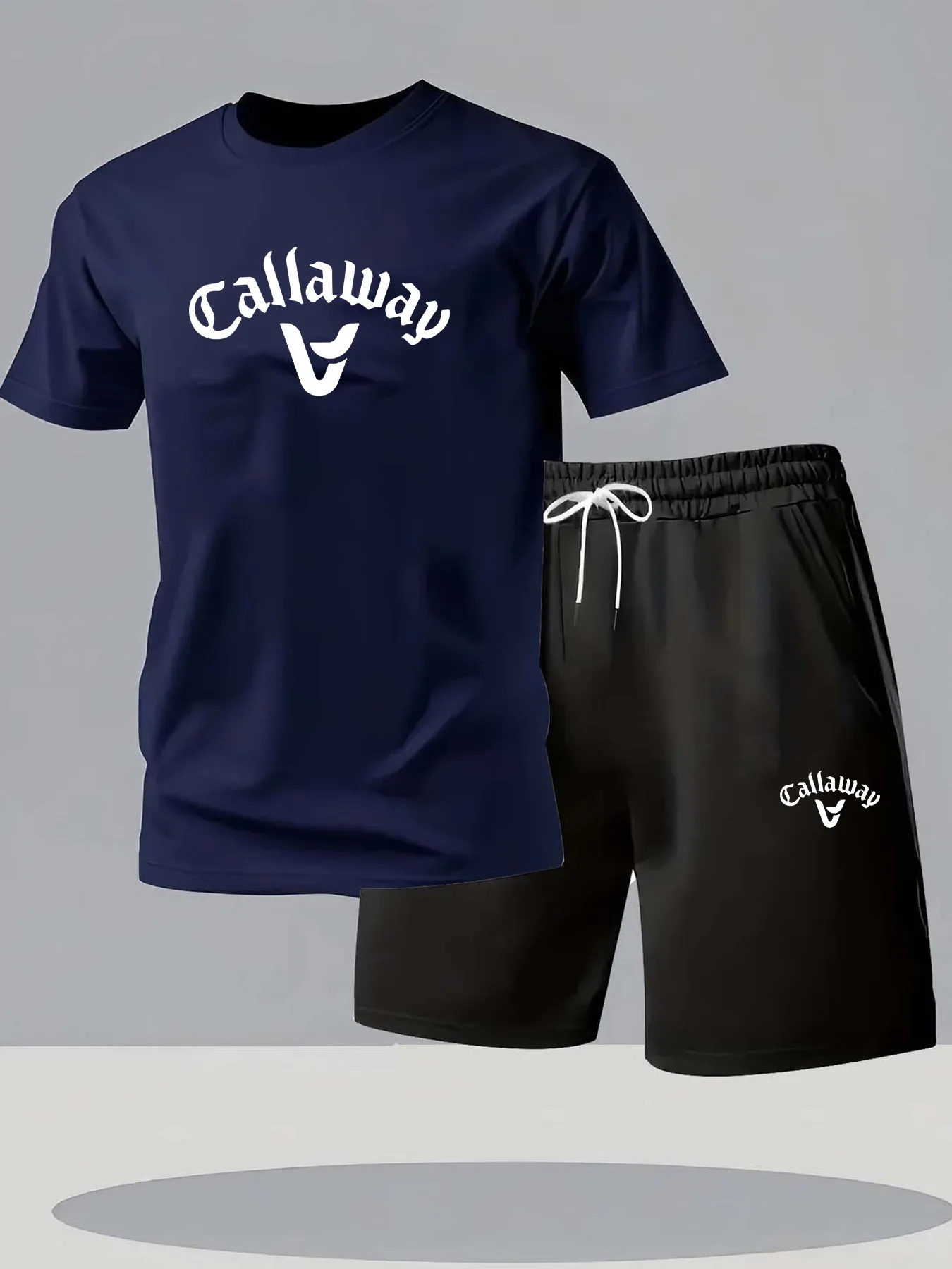 

Beach Shorts Set American Printing Fashion Trend Short-sleeved Shorts Set Y2K New Men's Harajuku Quick-drying T-shirt