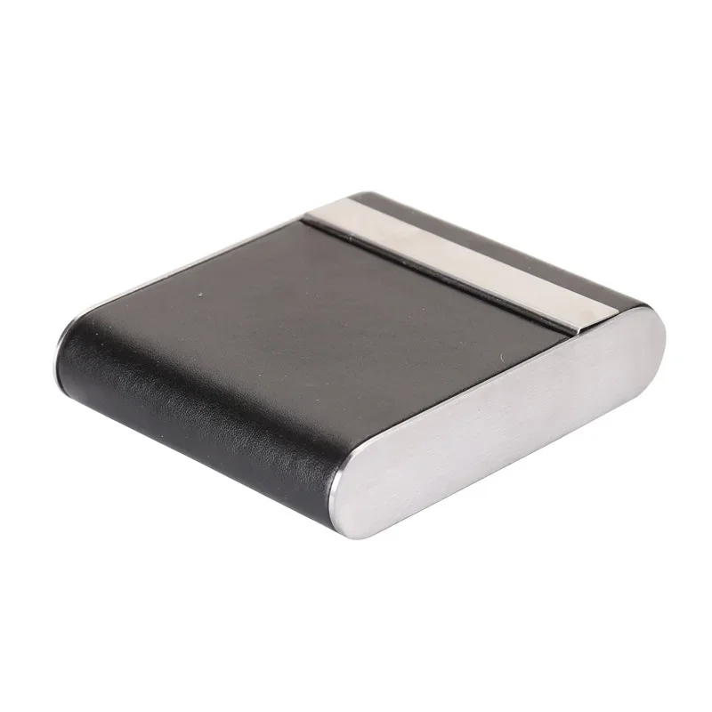 Leather 20pcs Cigarette Container Case Bank Card Cigarette Box Tobacco Holder Mini Storage Box Father Male Friend Lover Gift Men