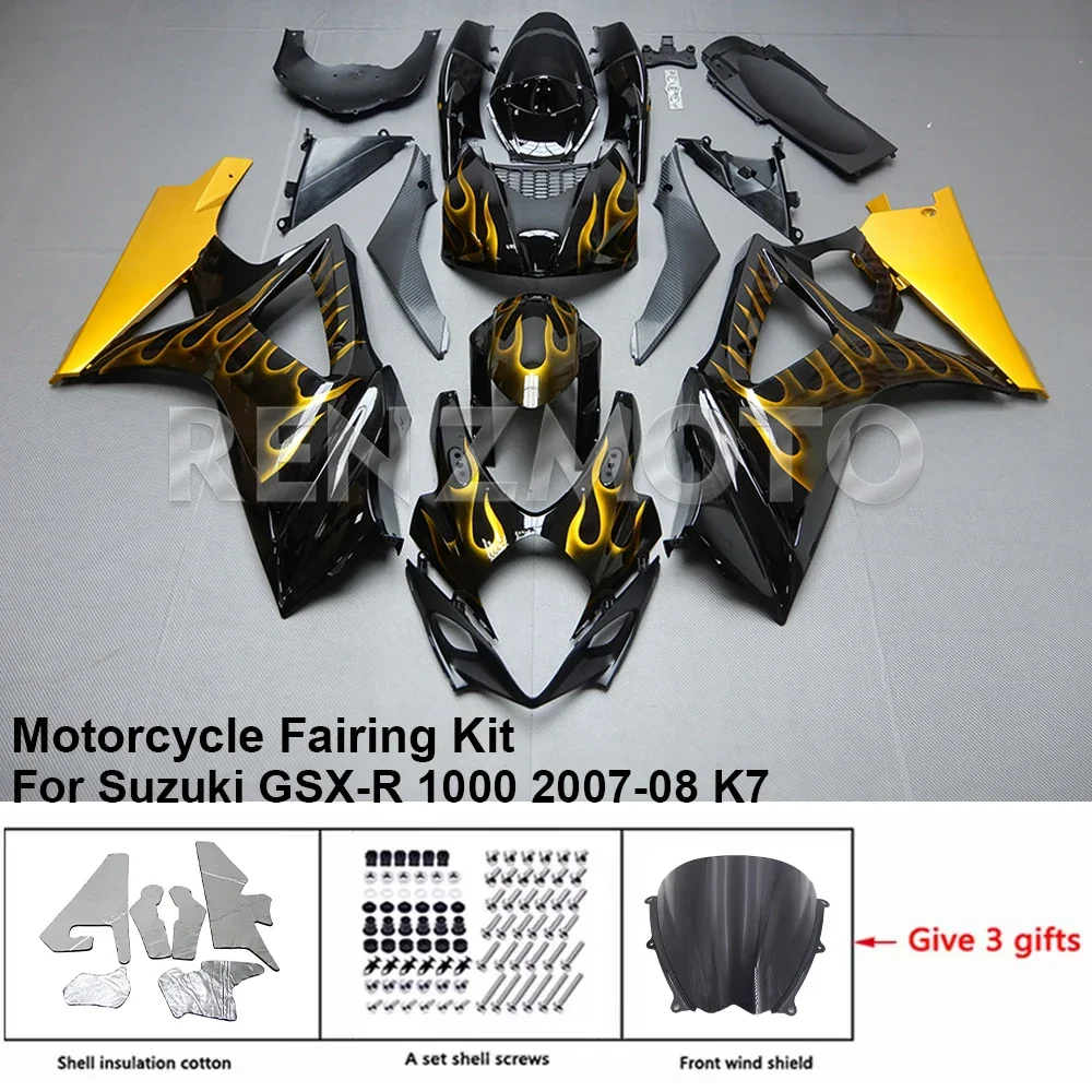 

Motorcycle Set Body Kit Fairing For Suzuki GSX-R 1000 2007-2008 K7 GSXR 1000 Plastic Guard Plate Accessories Shell S1007-103a