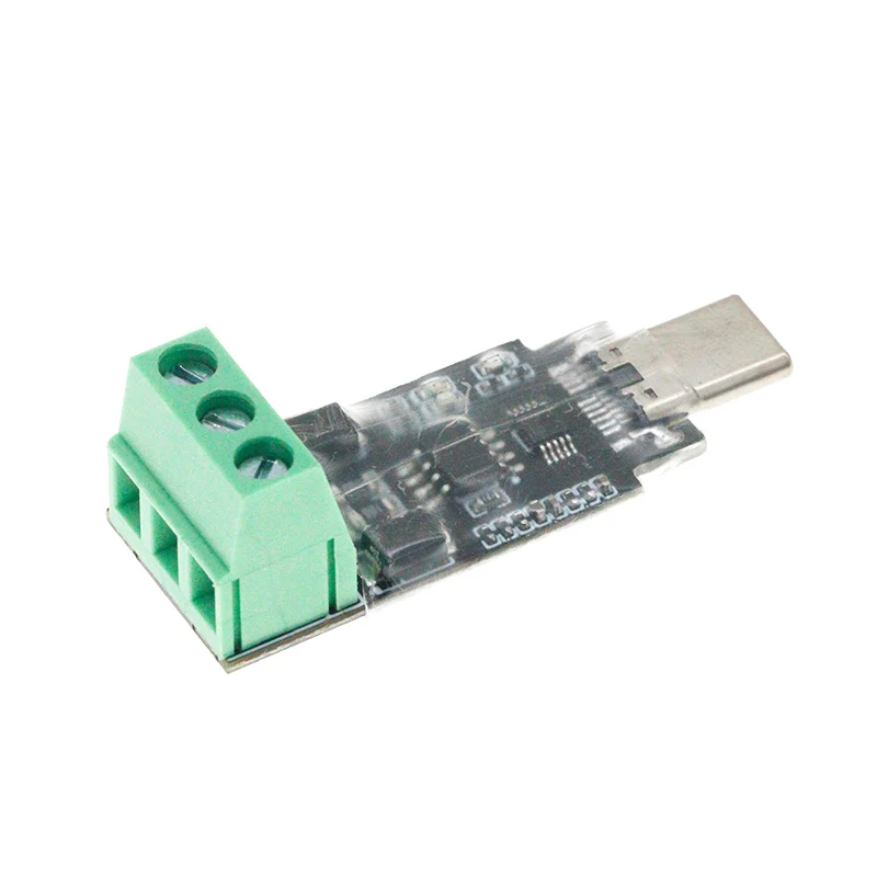 Type-C to RS485 Conversion Module for Android Serial OTG USB Type C to 3PIN 485 Converter Modules 600W Protection