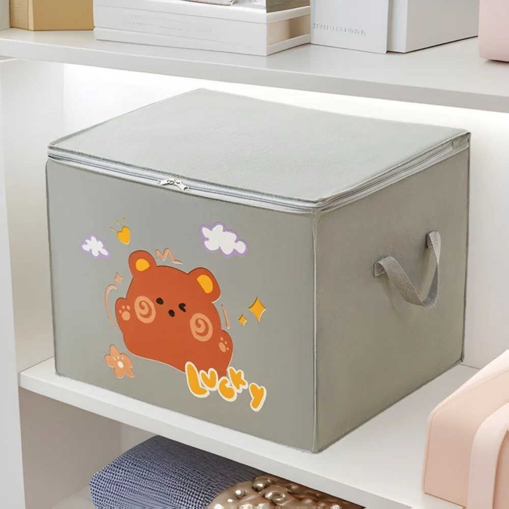 

Cute Non Woven Fabric Moisture Proof Storage Organizer Bag for Clothes Quilts Moving and Luggage Packing