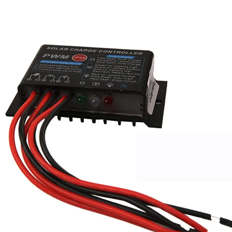 YSS-2X 10A 12V IP67 Waterproof Solar Charge Controller PWM Solar Control Regulator view 6