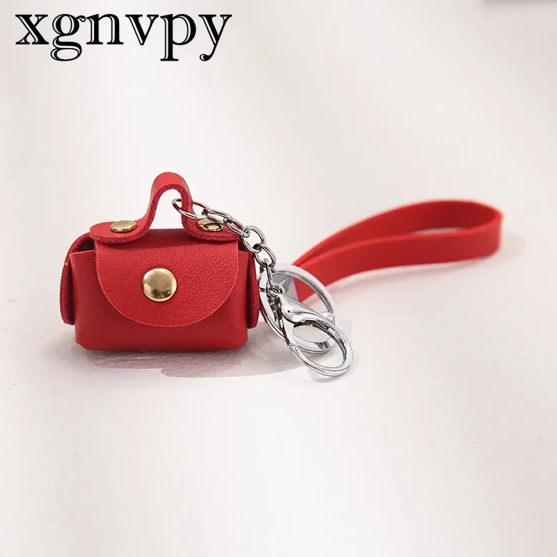 Xgnvpy-pu porta-moedas de couro, pequeno ornamento de armazenamento, pingente criativo chaveiro, estilo europeu e americano, pequenos presentes, novos