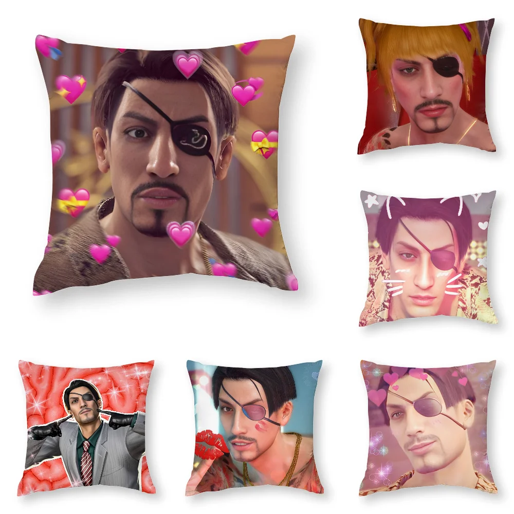 

Love G-Goro Majima Y-Yakuza Pillow Case 3D Print Polyester Fiber 40*40 cm Home Sofa Throw Pillow Cover Decoration Festival Gift