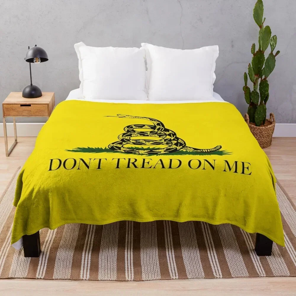 Gadsden Don’t Tread On Me Flag Throw Blanket Beach Decorative Beds Polar Blankets