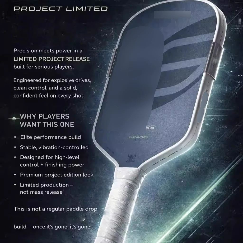 

Boom Summit Limited Version Pickleball Paddle 16mm Foam Core Never Broken BoomCore Foam Interior Carbon Fiber Surface