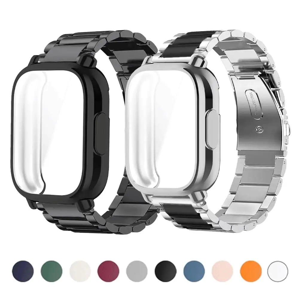 �y�Z�[�����zRedmi Watch 5 Active�p�������^���X�g���b�v+TPU�\�t�g�P�[�X�AXiaomi Redmi Watch 5 Lite�pTPU�\�t�g�P�[�X�A�X�e�����X�X�`�[�����E�H�b�`�o���h