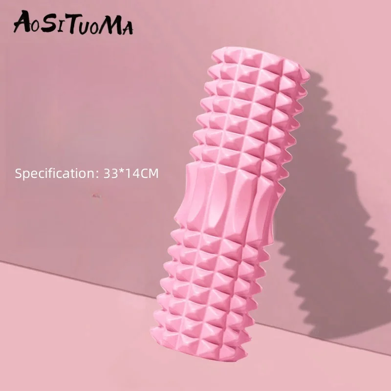 Yoga Column Gym Fitness Pilates Foam Exercise Back Massage Roller Brick Home Equipment Deep Muscle Relaxation and Recovery