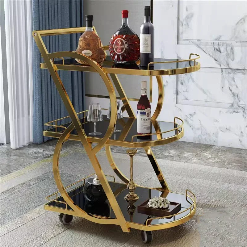 Carrito de utilidad para cocina, organizador de mesas de Bar, Isla, estante rodante para vino