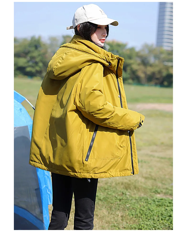 Inverno nuova torta corta e spessa per superare la giacca invernale femminile Stormtrooper pigro abbigliamento da donna imbottito in cotone sottile