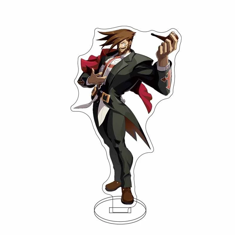 GUILTY GEAR STRIVE Anime HDAcrylic Stand Standing Figure Display Sol Badguy Charm Ky Kiske Cartoon Desktop Model Plate Gift15CM