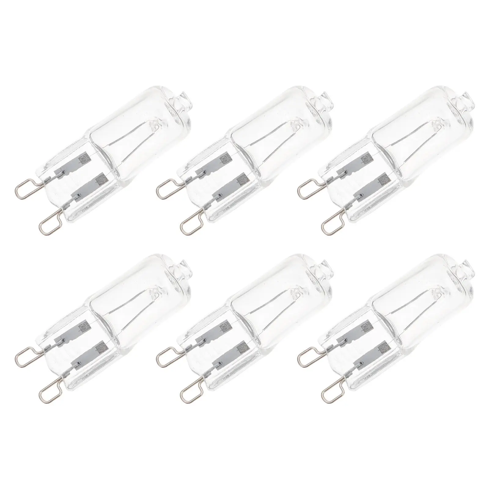 6Pcs Oven Halogen Light Bulb G9 40W Reliable Glass Material Replacement Lamp for Appliance Fridge Lighting Oven Halogen Lamp