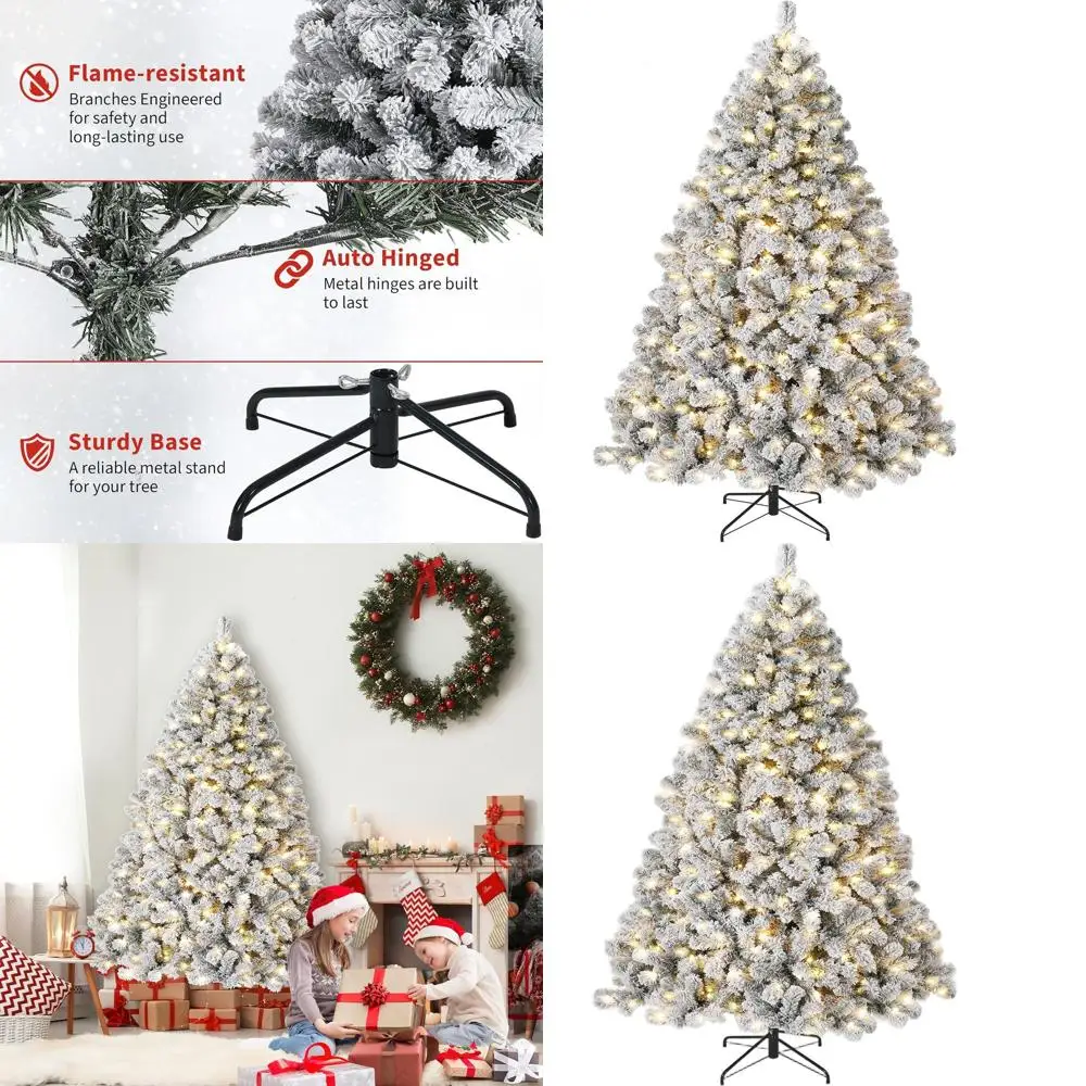 6-Foot Pre-Lit Snow…