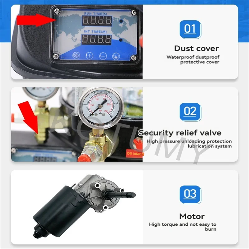 Elektryczna pompa smarująca Pompa smaru 2L/4L/6L/8L Automatyczny system smarowania Kucie Tłoczenie Maszyna rolnicza