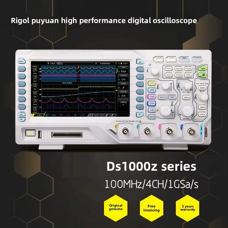 Plus Desktop Digital Oscilloscope DS1054Z/1074Z Four-Channel with 100M Bandwidth and Logic Interface