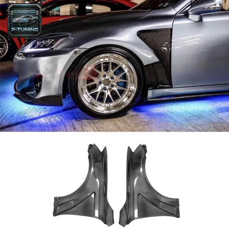 

2006-2012 for Lexus IS250 IS260 IS300 Carbon Fiber Bodykit New Front Bumper Side Fender Air Vent Mudguard Cover