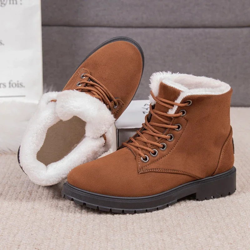 

Warm Women's Boots 2024 New Fashion Winter Womens Snow Boots Hot Sell Wear-resistant Non-slip Cotton Shoes for Women Botas Mujer