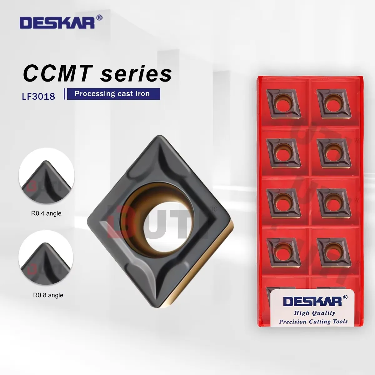 

DESKAR 100% оригинал CCMT09T304 CCMT09T308 CCMT20404 CCMT20408 LF3018 Токарный станок с ЧПУ для обработки чугуна, лезвия режущего инструмента